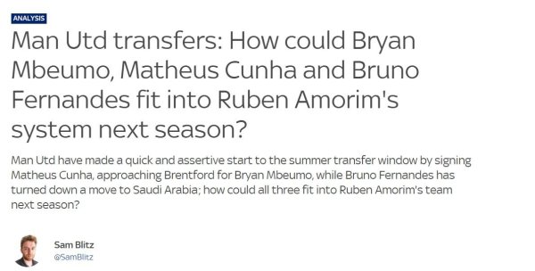 Manchester United is about to win Mbeumo, Sky Sports: The positioning of B fee is awkward, how do new players coexist?